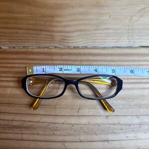 Chic Black and Yellow Glasses